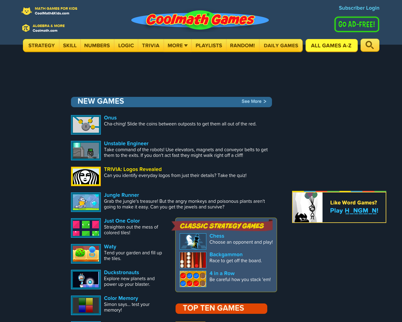 Cool Math Games Advertising Mediakits Reviews Pricing Traffic