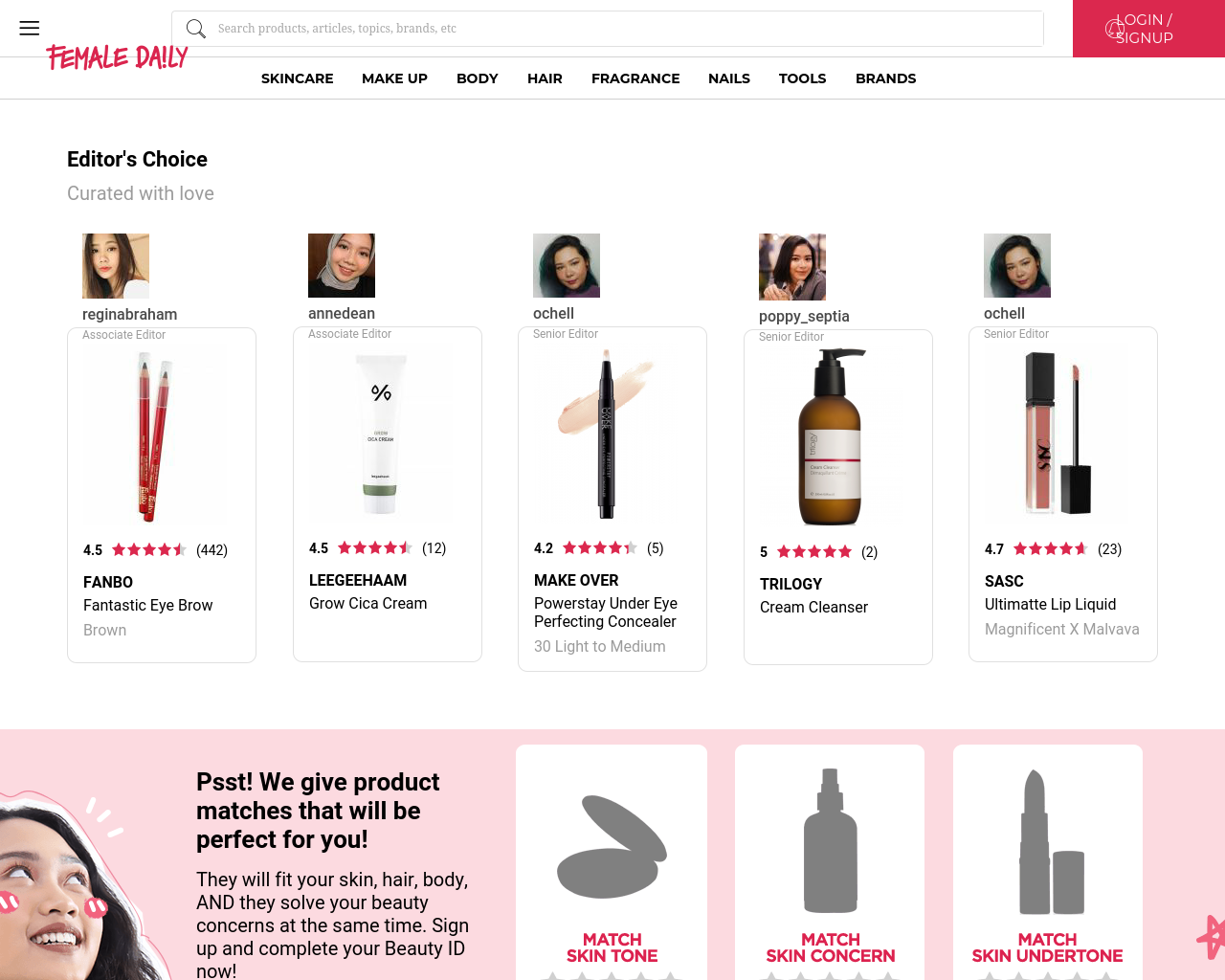 female daily cleanser