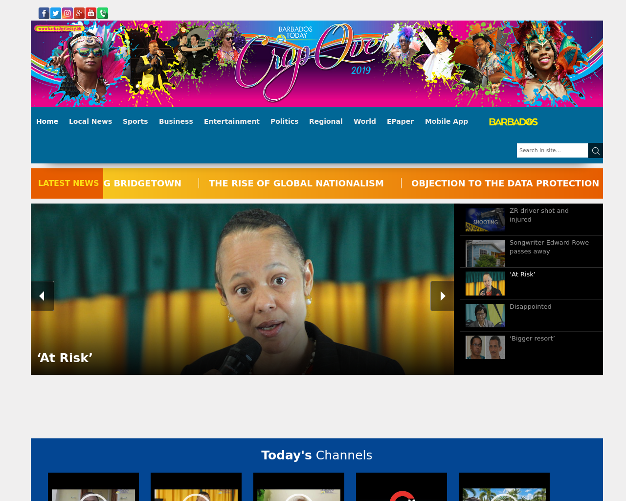 Barbados Today Advertising Mediakits, Reviews, Pricing, Traffic, Rate